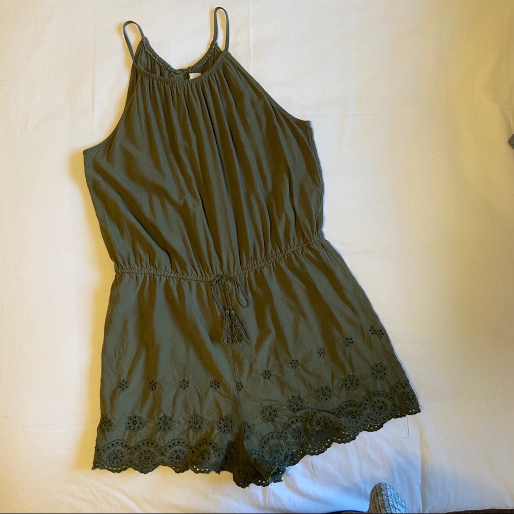 Olive Green Romper